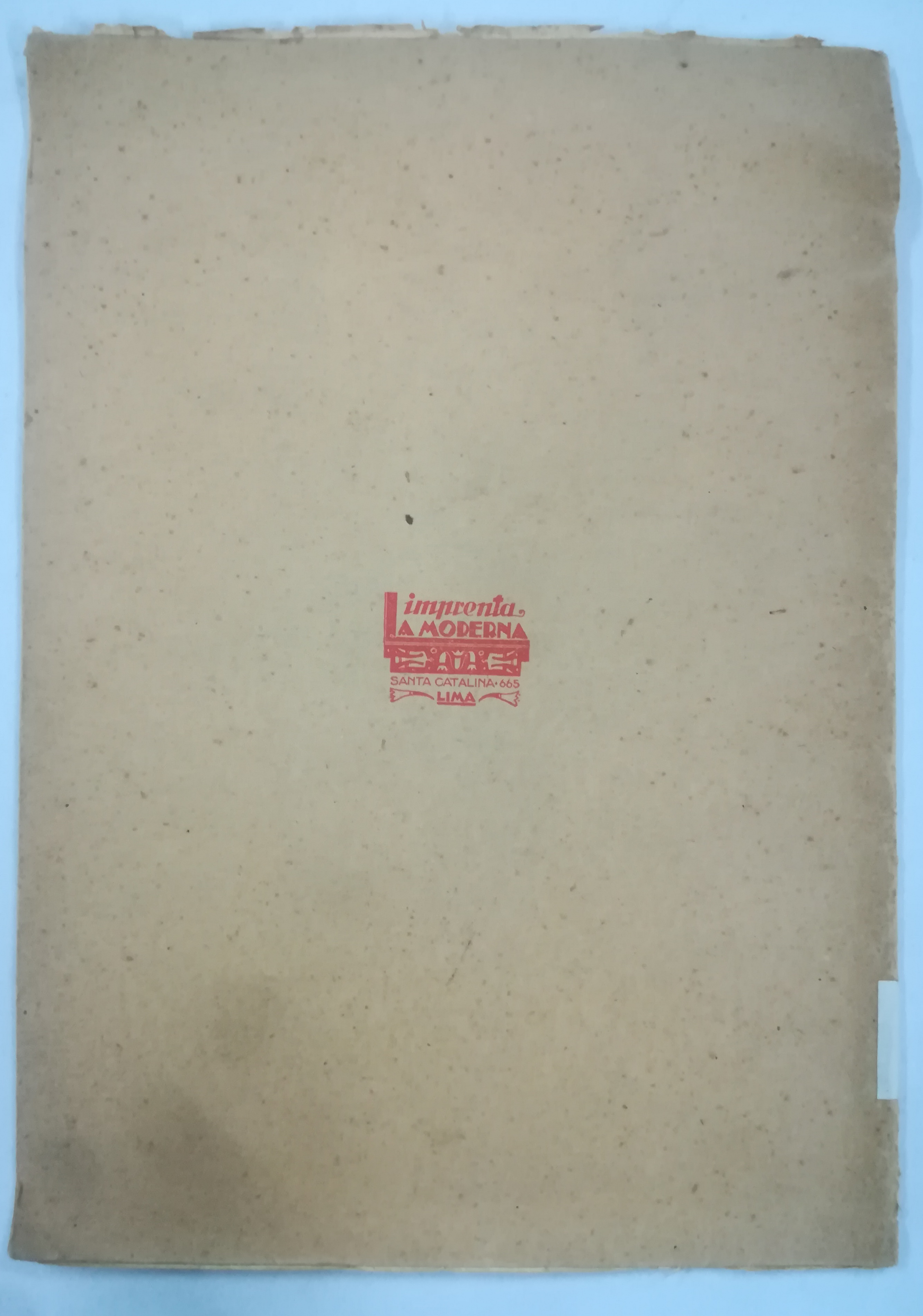 Cubierta [Posterior]